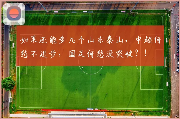 如果还能多几个山东泰山，中超何愁不进步，国足何愁没突破？！